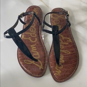 Black patent Sam Edelman sandals